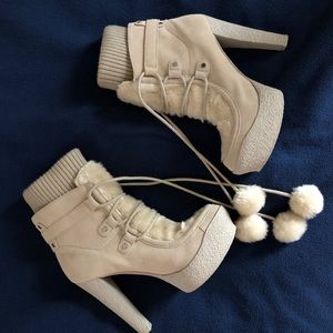 Gorgeous platform winter ankle boots